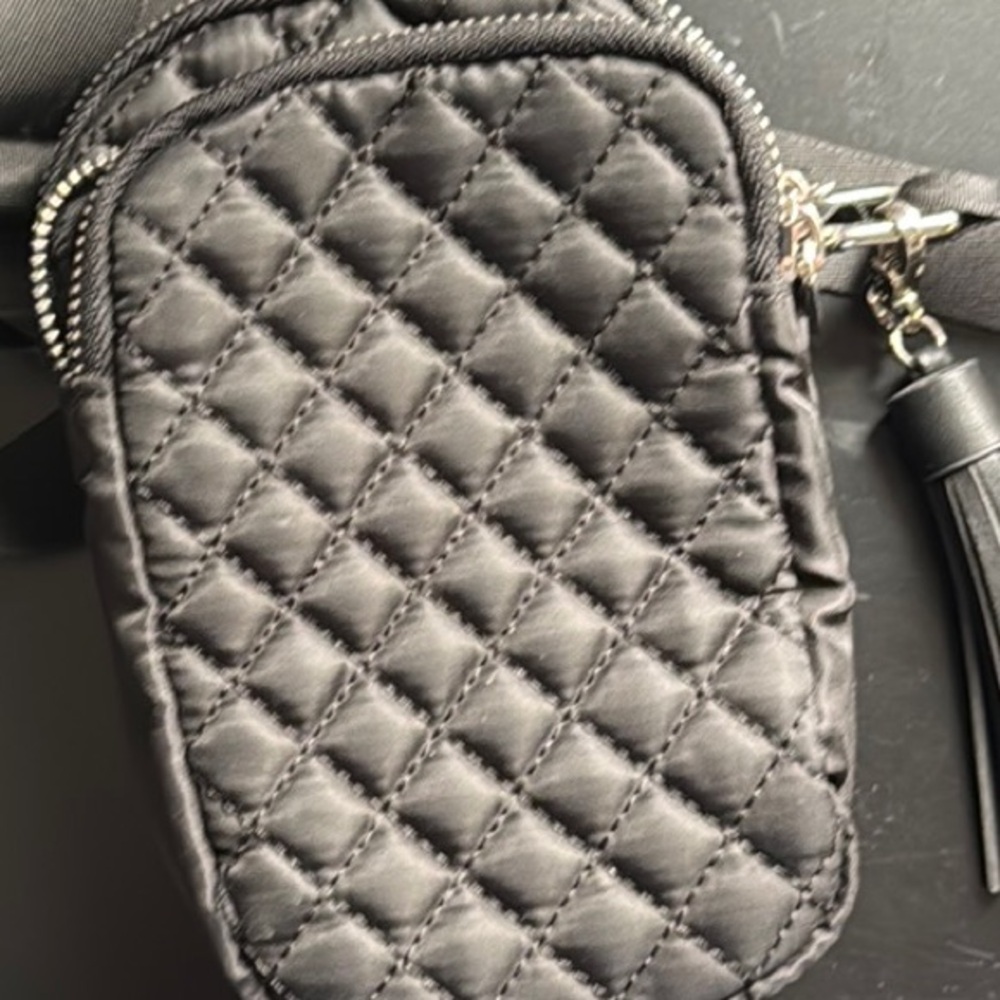 Quilted Black Crossbody Bag